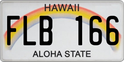 HI license plate FLB166