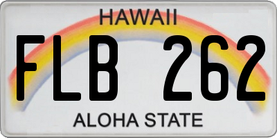 HI license plate FLB262