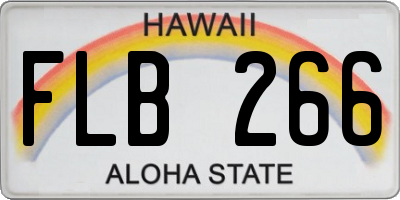 HI license plate FLB266