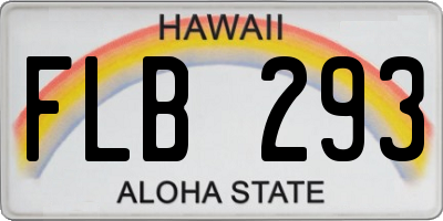 HI license plate FLB293