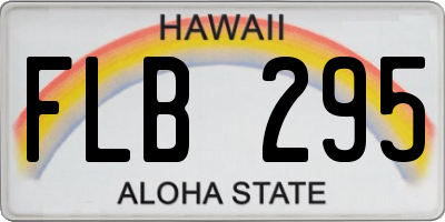 HI license plate FLB295