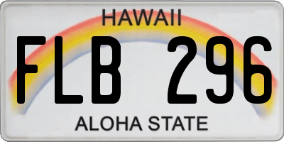 HI license plate FLB296