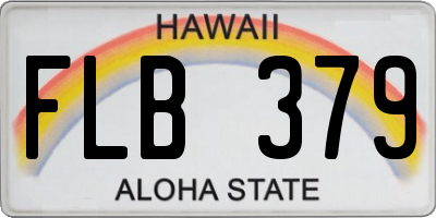 HI license plate FLB379