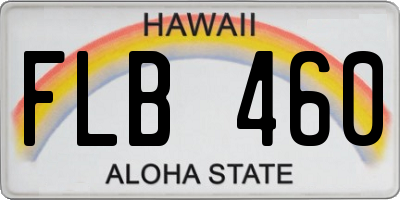 HI license plate FLB460
