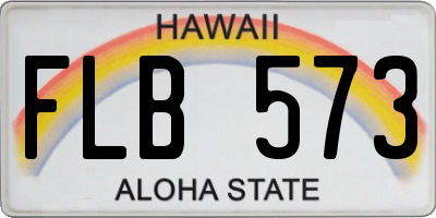 HI license plate FLB573