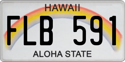 HI license plate FLB591