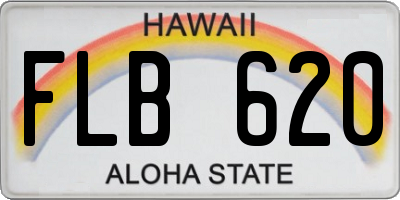 HI license plate FLB620