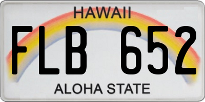 HI license plate FLB652