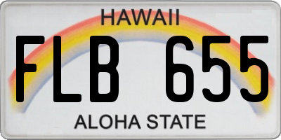 HI license plate FLB655