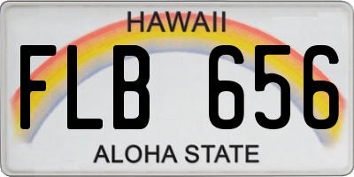 HI license plate FLB656