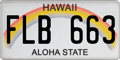 HI license plate FLB663