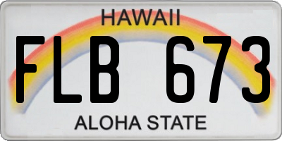 HI license plate FLB673