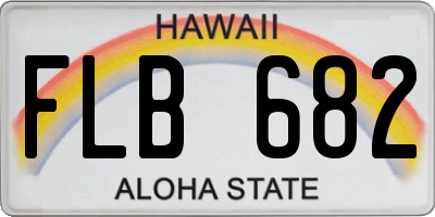 HI license plate FLB682