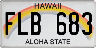 HI license plate FLB683