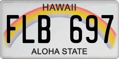 HI license plate FLB697