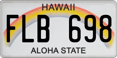 HI license plate FLB698
