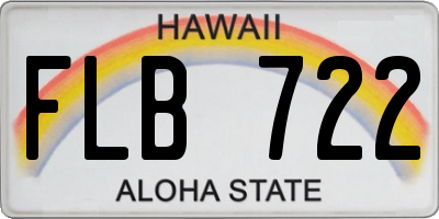 HI license plate FLB722