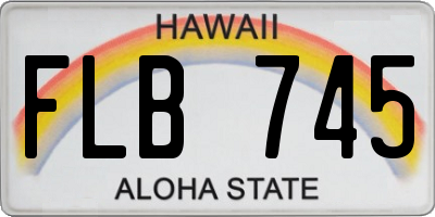 HI license plate FLB745