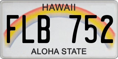 HI license plate FLB752