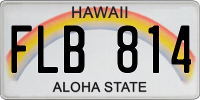 HI license plate FLB814