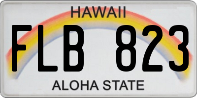 HI license plate FLB823