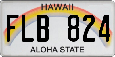 HI license plate FLB824