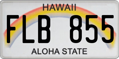 HI license plate FLB855
