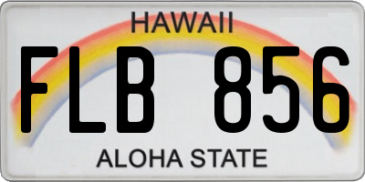 HI license plate FLB856