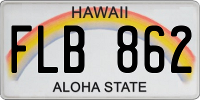HI license plate FLB862