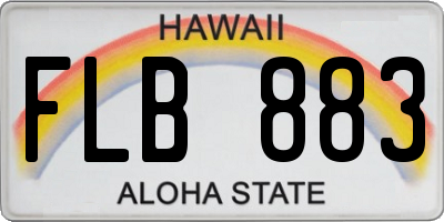 HI license plate FLB883
