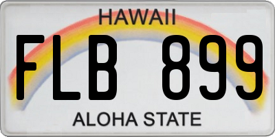 HI license plate FLB899