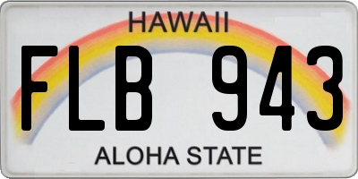 HI license plate FLB943