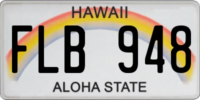 HI license plate FLB948