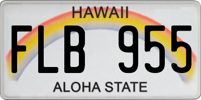 HI license plate FLB955