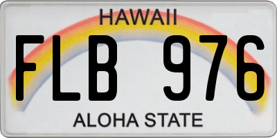 HI license plate FLB976