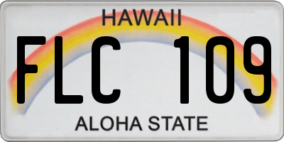 HI license plate FLC109