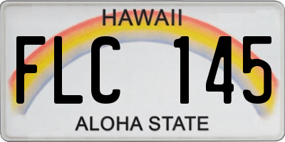 HI license plate FLC145