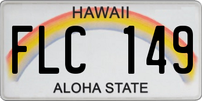 HI license plate FLC149