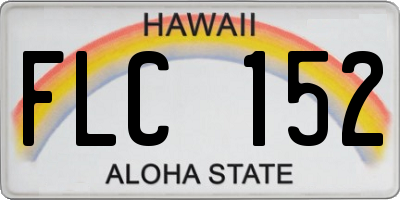 HI license plate FLC152