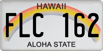 HI license plate FLC162