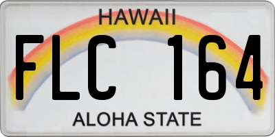 HI license plate FLC164