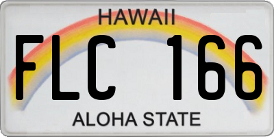HI license plate FLC166