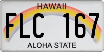HI license plate FLC167