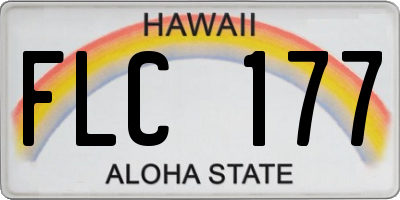 HI license plate FLC177