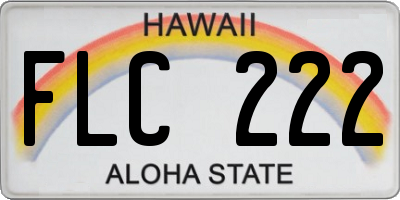 HI license plate FLC222
