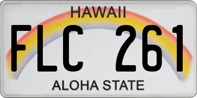 HI license plate FLC261