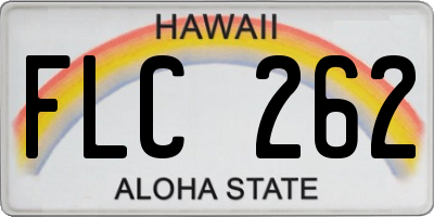 HI license plate FLC262