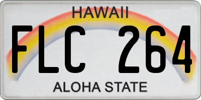 HI license plate FLC264