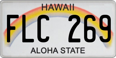 HI license plate FLC269