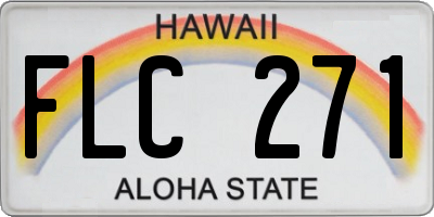 HI license plate FLC271